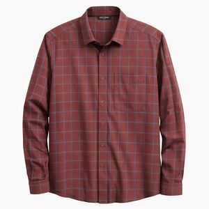 Arc'teryx Men's Burgundy Plaid Riel LS Shirt/ Size Large